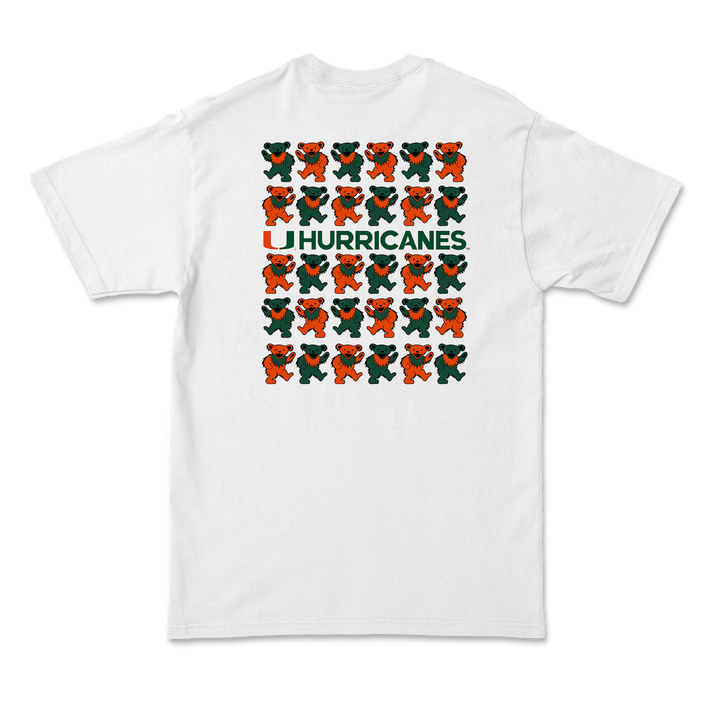 University of Miami x Grateful Dead Stacked Bears Tee