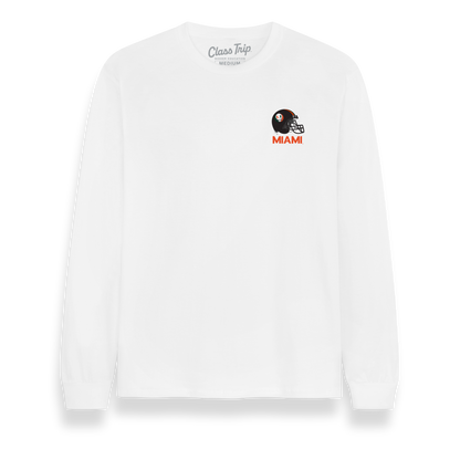 University of Miami x Grateful Dead Steal Your Helmet Long Sleeve Tee