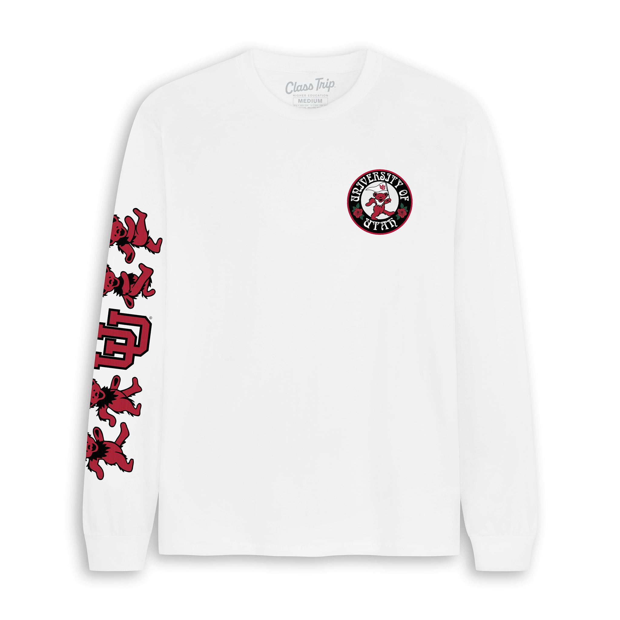 Utah x Grateful Dead Mascot Bears Longsleeve Tee – Class Trip