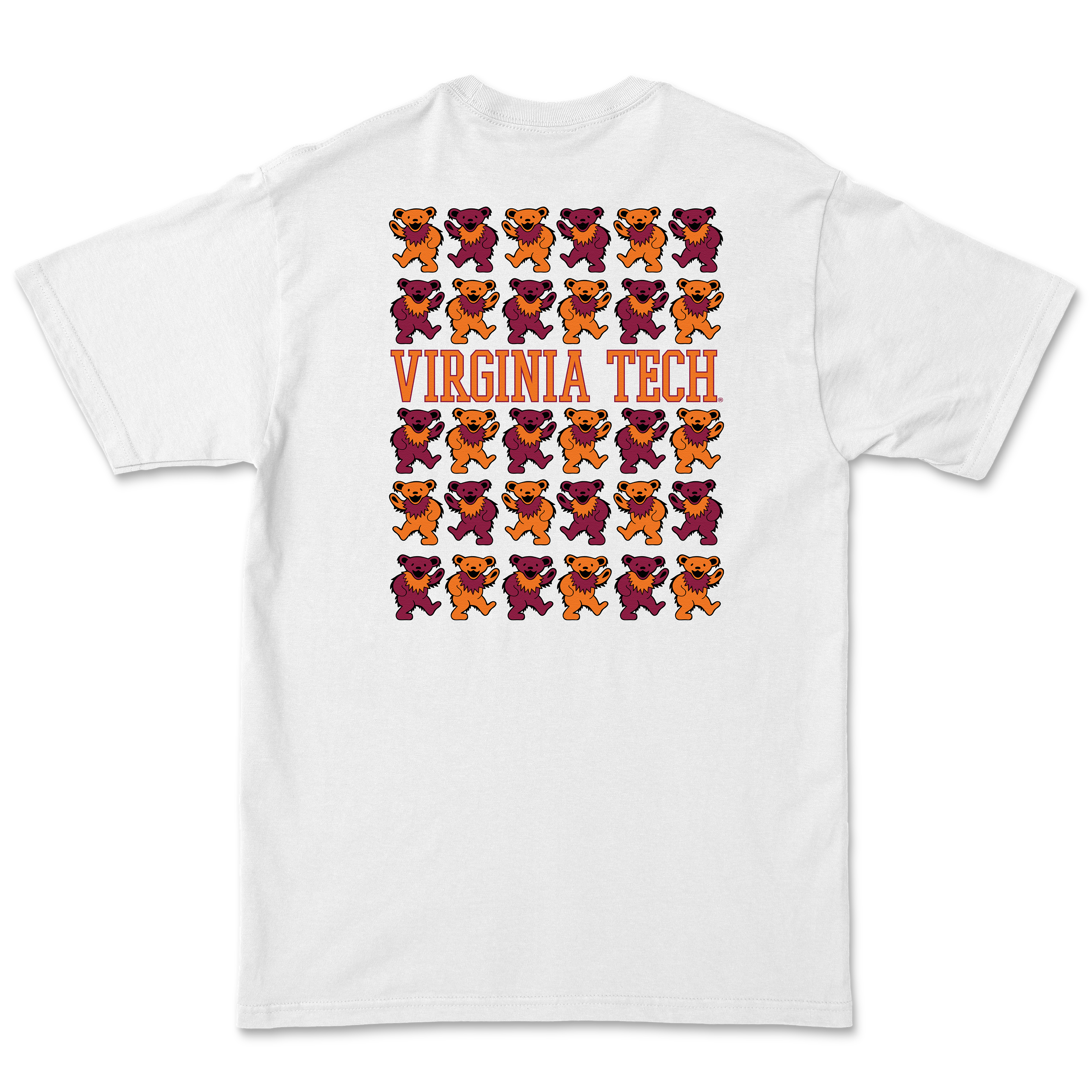 Virginia Tech x Grateful Dead Stacked Bears Tee