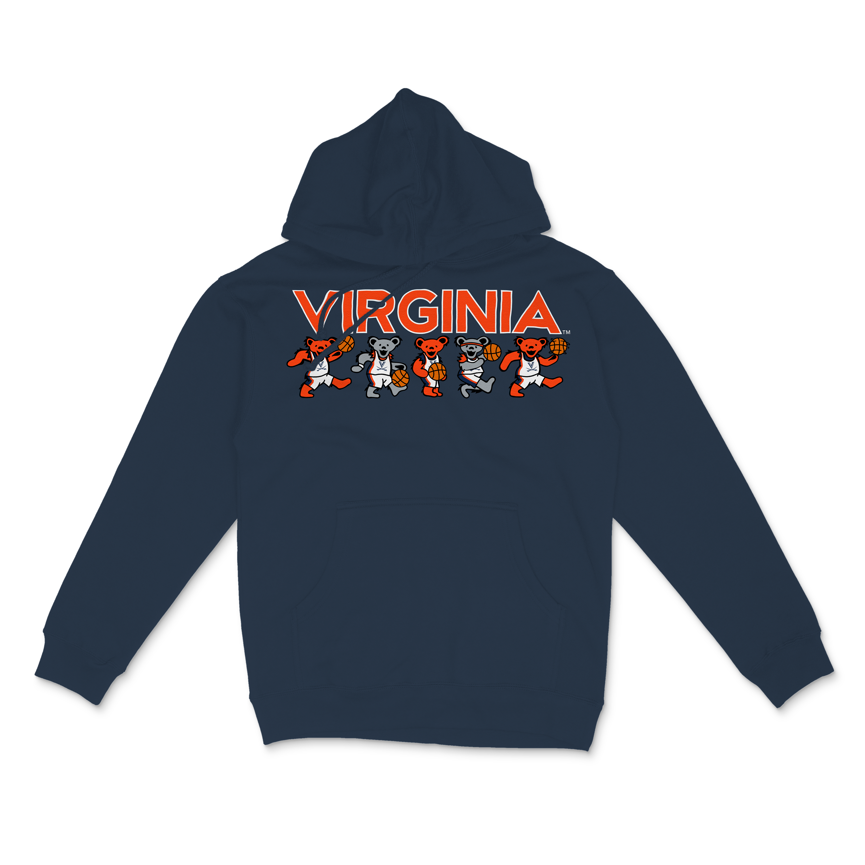 Virginia x Grateful Dead Basketball Bears Hoodie