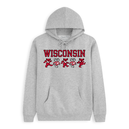 Wisconsin x Grateful Dead Mascot Bears Hoodie