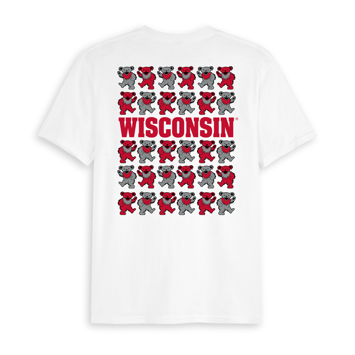 Wisconsin x Grateful Dead Stacked Bears Tee