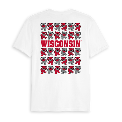 Wisconsin x Grateful Dead Stacked Bears Tee