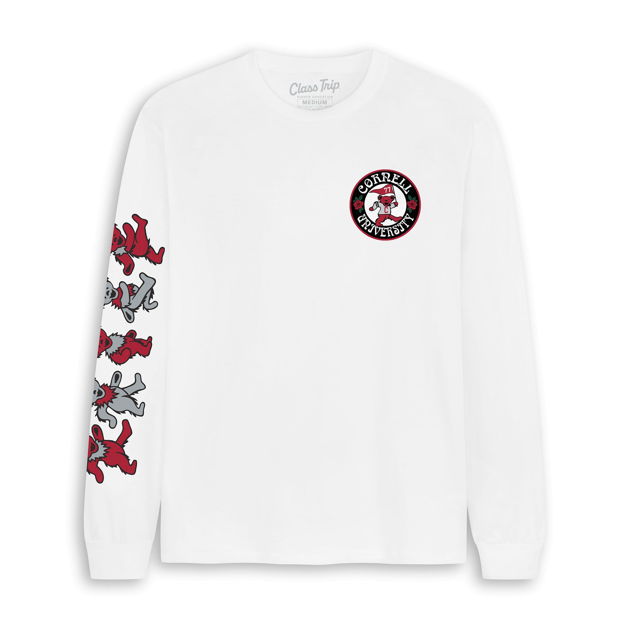 Grateful Dead x Cornell Mascot Bears Longsleeve Tee