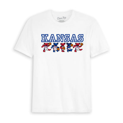 Kansas x Grateful Dead Basketball Bears Tee
