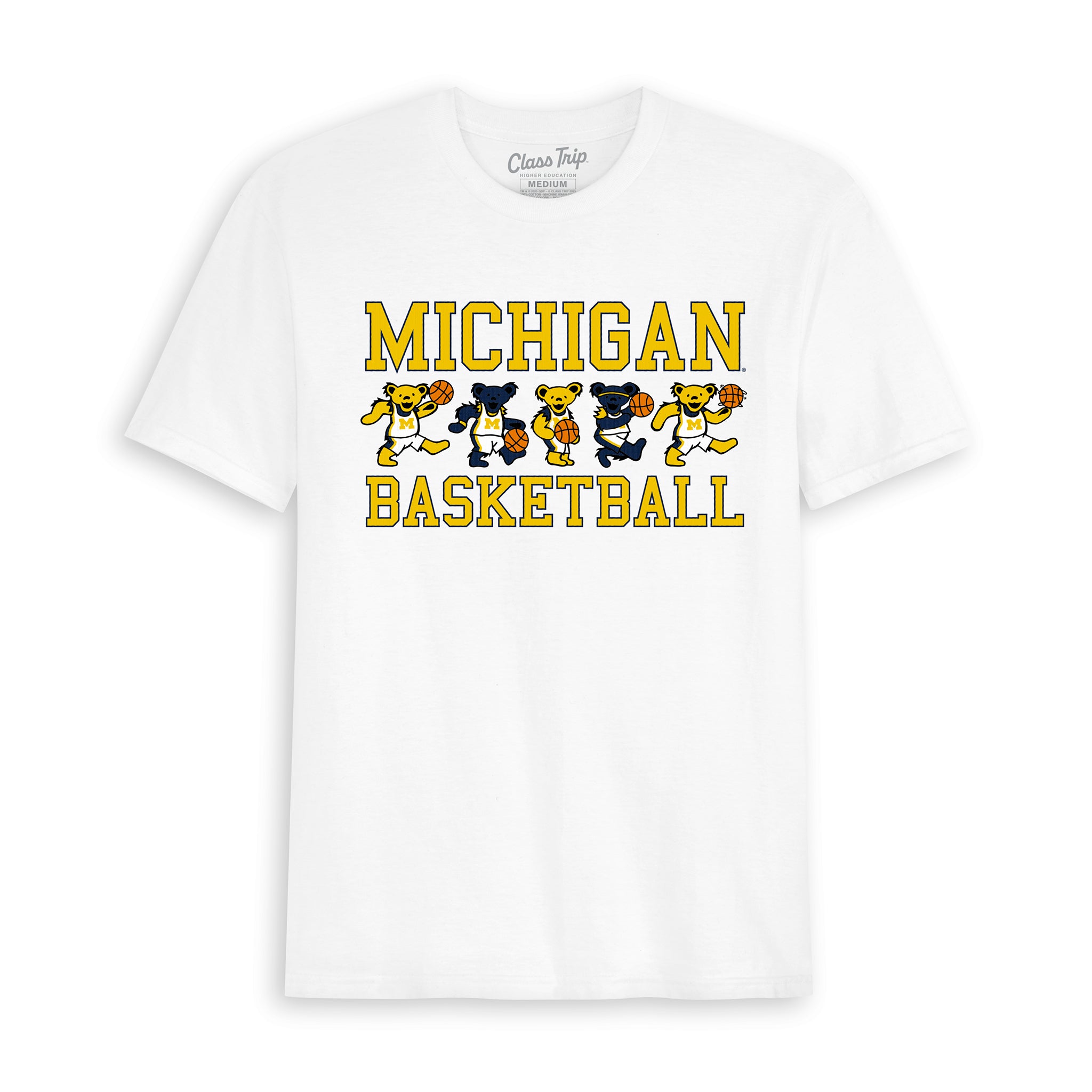 Michigan x Grateful Dead Basketball Bears Tee