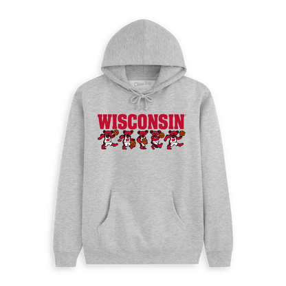 Wisconsin x Grateful Dead Basketball Bears Hoodie