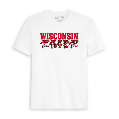 Wisconsin x Grateful Dead Basketball Bears Tee