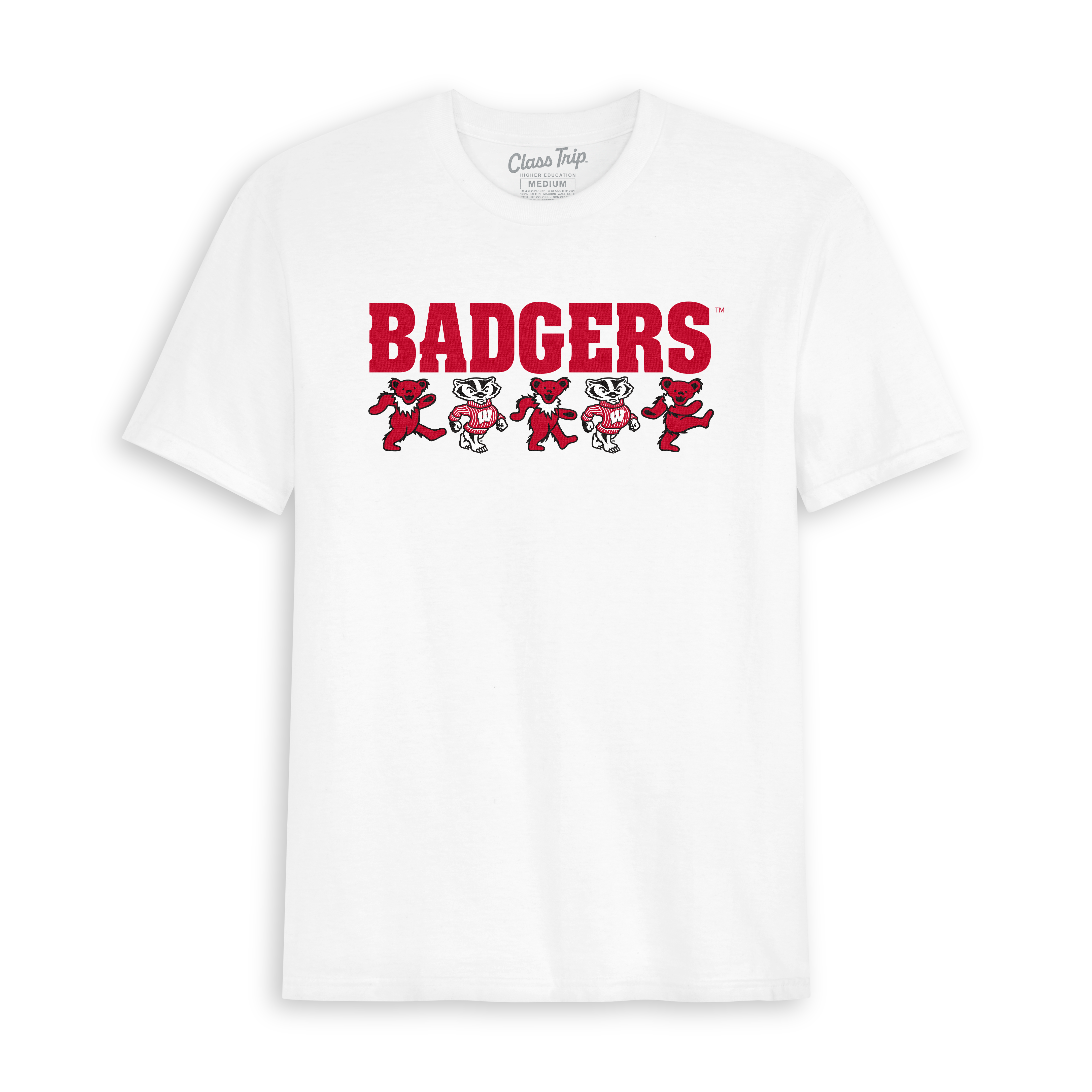 Wisconsin x Grateful Dead Mascot Bear Tee