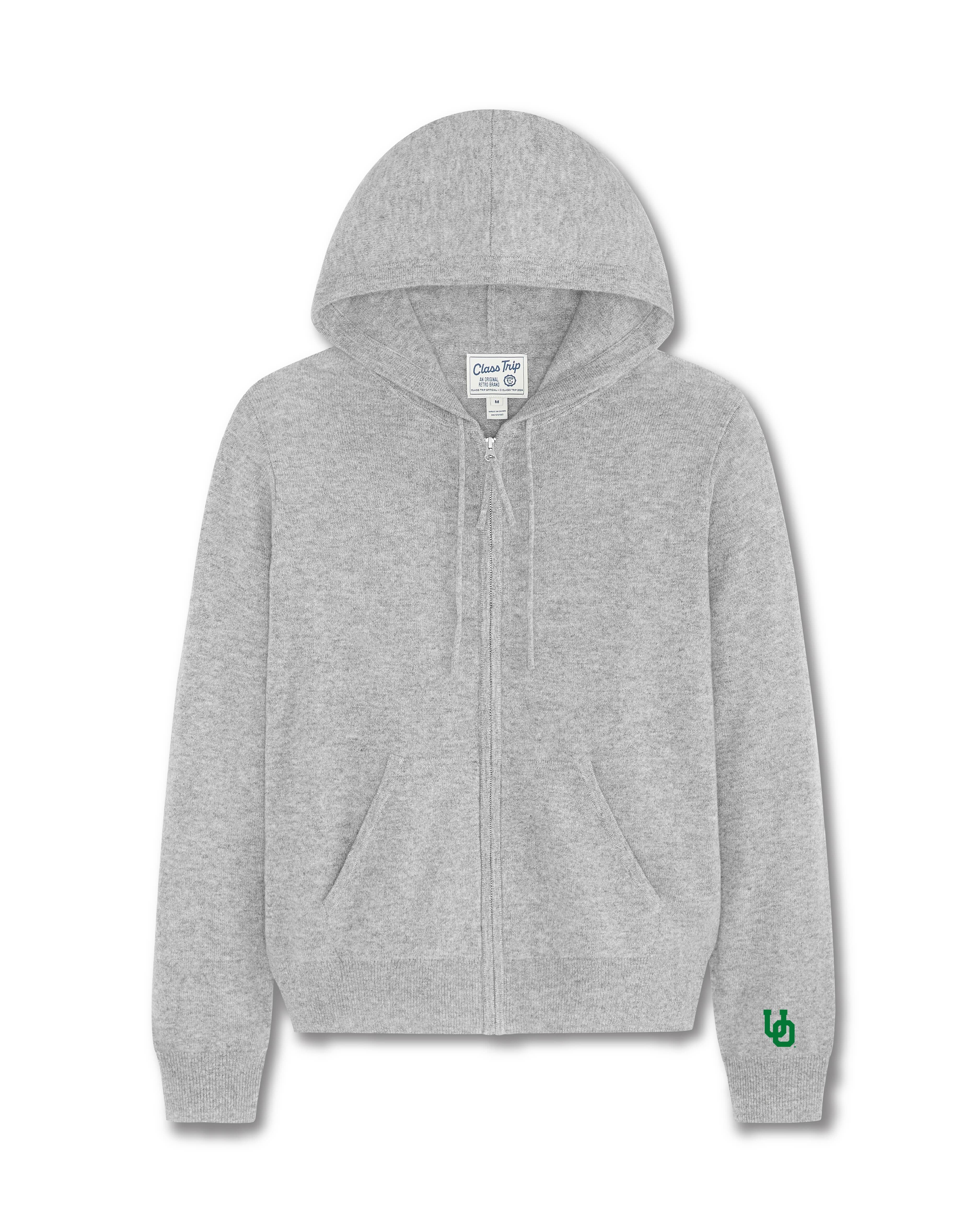 Oregon Women’s Cashmere Full Zip Hoodie Sweater