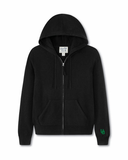 Oregon Women’s Cashmere Full Zip Hoodie Sweater